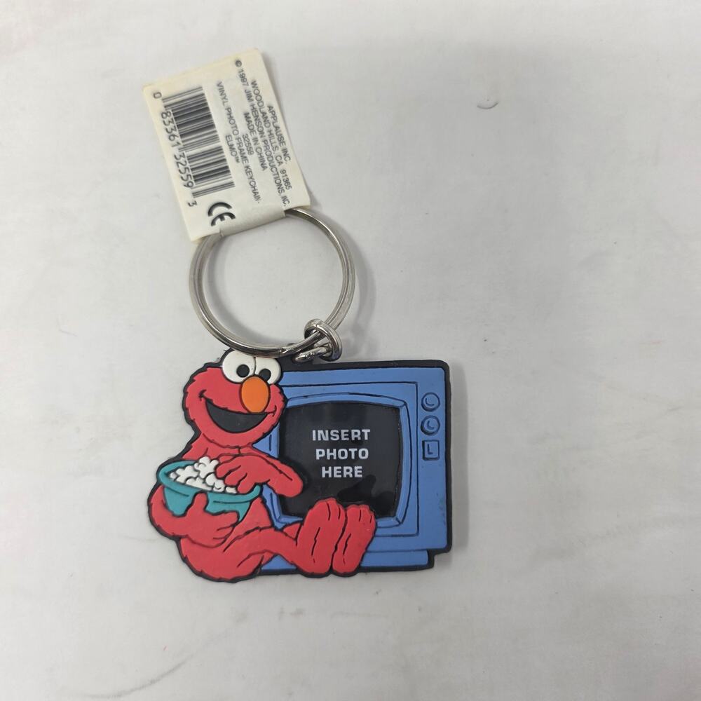 1997 Sesame Street Elmo Photo Frame Keychain Applause Vintage